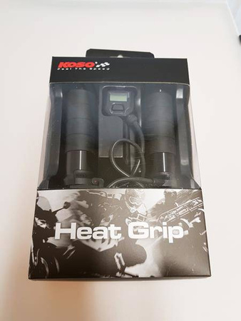 Koso manetki podgrzewane ze sterownikiem (22mm/25mm 7/8-1`) długość - 120mm sterownik lcd - 5 poziomów grzania (el) kolor czarny